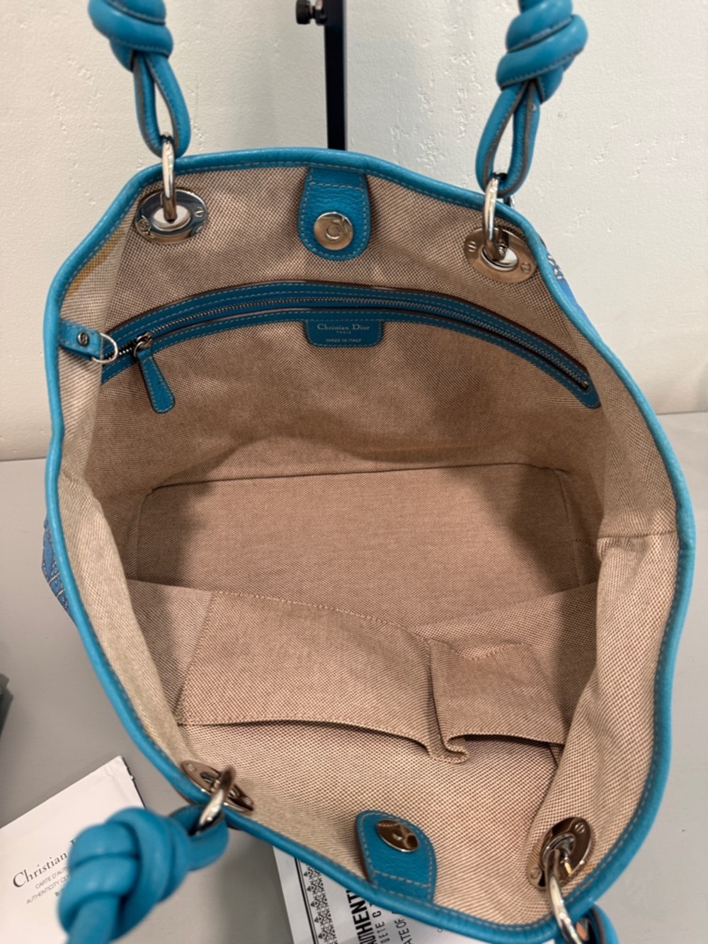 Dior Cannage Quilted Cherie Tote - Picture 5 of 7